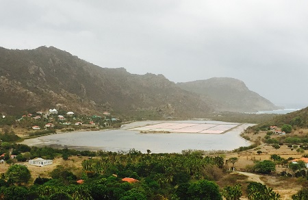 Aftermath Tropical Storm Erika for St. Barths - Saline Pond Filling With Water